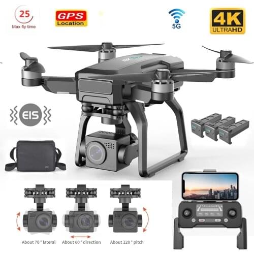 Profesional Drone 5G WiFi 3-Axis Gimbal With HD Camera FPV RC Quadcopter Foldable Dron 25 Minutes Control Distance 3000m