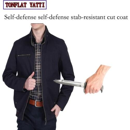 Self Defense Security Anti-cut Anti-sta Hack Wear On Both Sides Jacket Military Stealth Defensa Police Personal Tactics Clothing