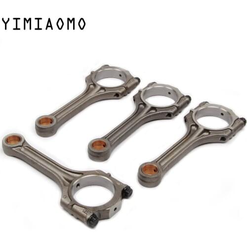 03C 198 401 D Conrod Connecting Rod 4 PCS For Audi A1 A3 Skoda VW Golf Jetta Passat CC Tiguan 1.4 TSI 19mm EA111 03C198401A