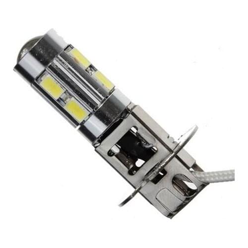 2Pack LED Fog Light Bulbs Super Bright 12V H3 5630 10SMD Fog Driving Lamp Replacement for Cars Vehicle, 6500K Xenon White