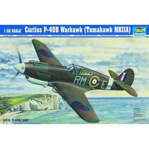 Trumpeter 02228 1/32 Curtiss P-40B Warhawk (Tomahawk MKIIA) - Scale Model Kit
