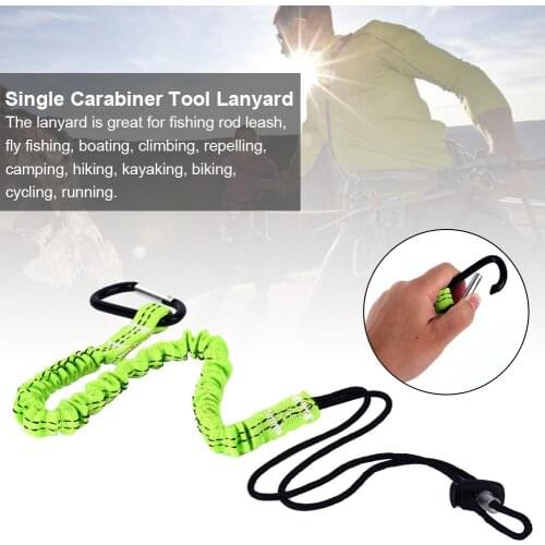 Single Carabiner Tool Lanyard Retractable Safety Rope Telescopic Elastic Rope Tool Buckle For Climbing 2021