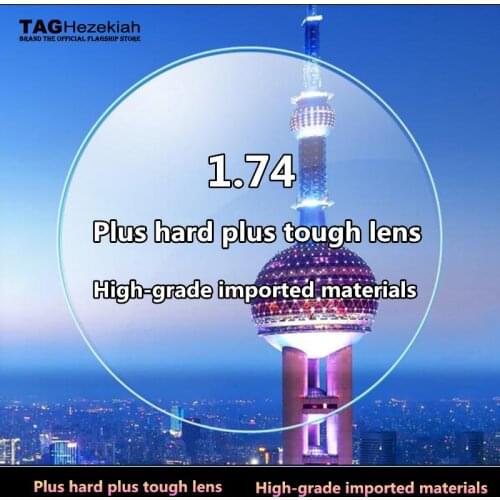 1.74 Ultra-thin High-grade imported materials plus hard plus tough lens aspheric prescription eyewear myopia reading glasses