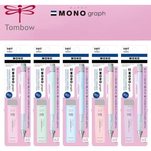 1pcs Tombow MONO Mechanical Pencil Macarons Limited PPA-233 Matching HB 40 Shake Out Lead Mechanical Pencil Set 0.5mm