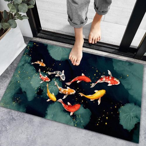 3D Carpets Rug Flower Fish Pattern Kids Bedroom Mat Children Play Mat Memory Foam Bedside Area Rugs Flowers Living Room Carpet