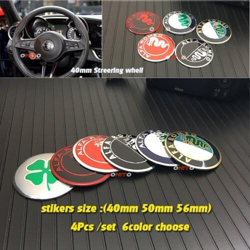4pcs/lot 50mm 5cm Auto Accessories Decals 56mm Car Wheel Center Hub Cap 3d 40mm Auto Car Steering Wheel Rim Hub Sticker Decal