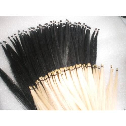 66 Hank Violin Bow Hair 6 grams in 32 inches with 33 black & 33 white horse hair
