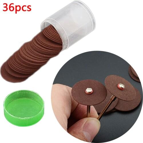 36pcs Dremel Accessories 24mm Abrasive Disc Cutting Discs Reinforced Cut Off Grinding Wheels Rotary Blade Disc Tool