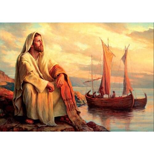 5D Diamond Painting Christianity Portait Jesus Home Decor Art Embroidery Full Square Drill Full Round Mosaic Room Wall Sticker