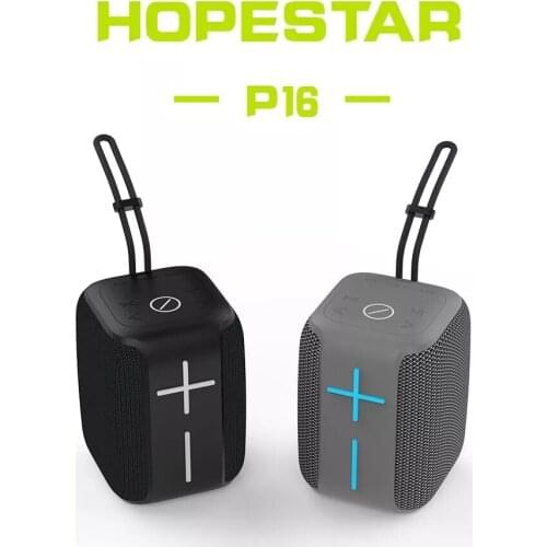 HOPESTAR P16 subwoofer Soundbar bass column TWS portable wireless bluetooth speaker IPX6 waterproof support TF card AUX USB FM