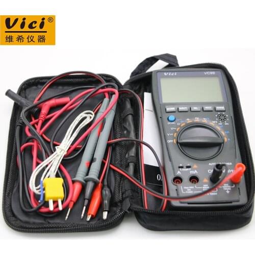 Vici VC99 3 6/7 Auto range digital multimeter with bag & Alligator Probe(1m Length)