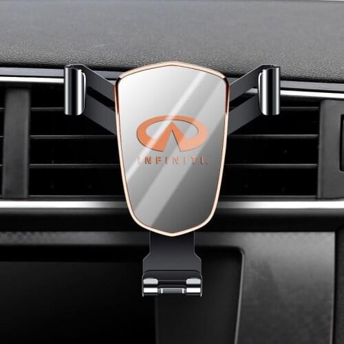 For Infiniti QX30 JX35 QX80 FX G M EX Q50 Q60 Q70 QX50 QX60 QX70 Car Air Vent Clip Mount Smartphone Stand