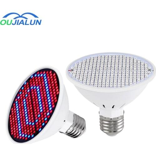 LED Grow Light 48 60 80 200 300Leds E27 220V Phyto Lamp Full Spectrum Grow Light Led Growing Lamps For Succulents for coloring