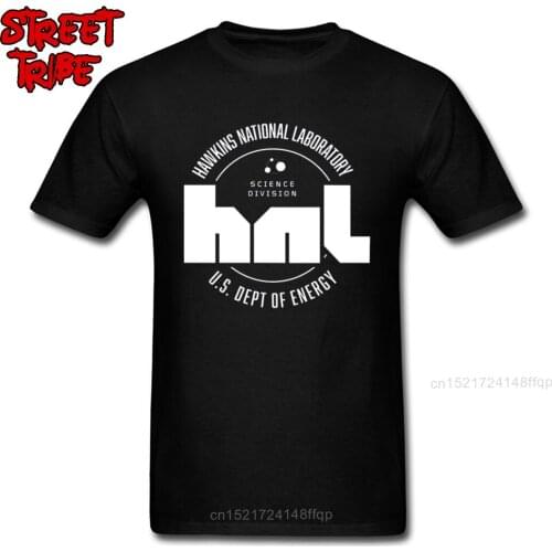 New Stranger Things T-shirt Men Letter T Shirt Hawkins National Laboratory HNL Letter Tops Oversized Black White Tees Eleven