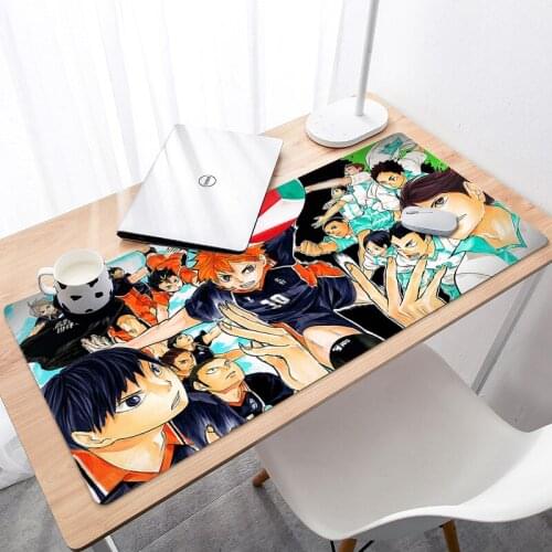 Sell Well Gaming Mousepad Haikyuu DIY Gaming Mouse Pad 900x400mm Game Mousepads Non-slip Durable Rubber Large Size Mouse Pad