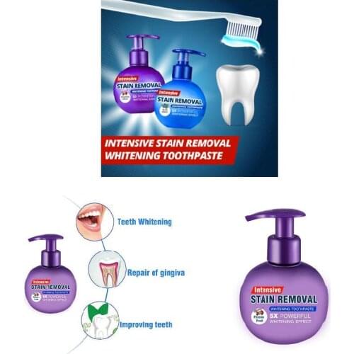 Intensive Stain Remover Whitening Toothpaste Anti Bleeding Gums for Brushing Teeth SCVD889