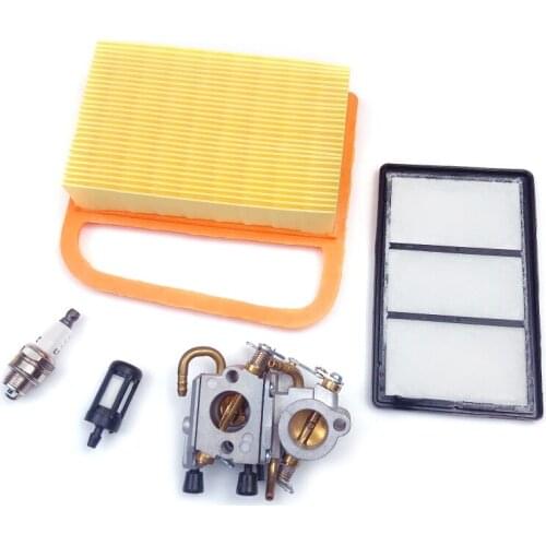 Carburetor Kit for Stihl TS410 TS420 Cut off Chainsaw Carb with Air Fuel Filter Spark Plug