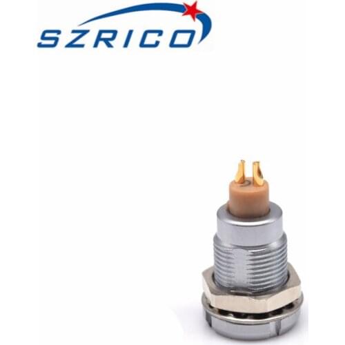 M9 ECG B Series 0B 3 4 5 6 7 9 Pin Metal Circular Soldering Cable Two Nuts Socket Self Locking Push Pull Connector