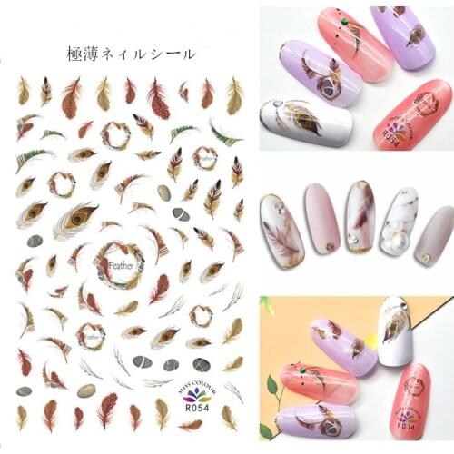 Fashion Nails Art Manicure Back Glue Decal Decorations Nail Sticker For Nails Tips Beauty