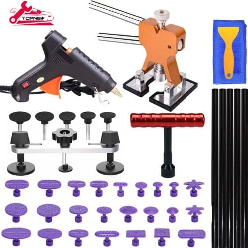 Paintless Dent Repair Tool Kit - Car Dent Puller Removal Dent Remover Kit With Dent Lifter Puller