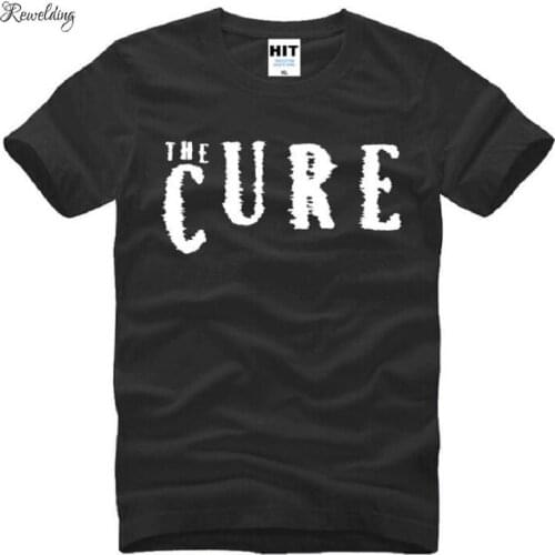 New Summer The Cure T Shirts Men Cotton Short Sleeve O-Neck Printed Rock Roll Mens T-Shirt Fashion Male Rock Punk Tops Tees Hot