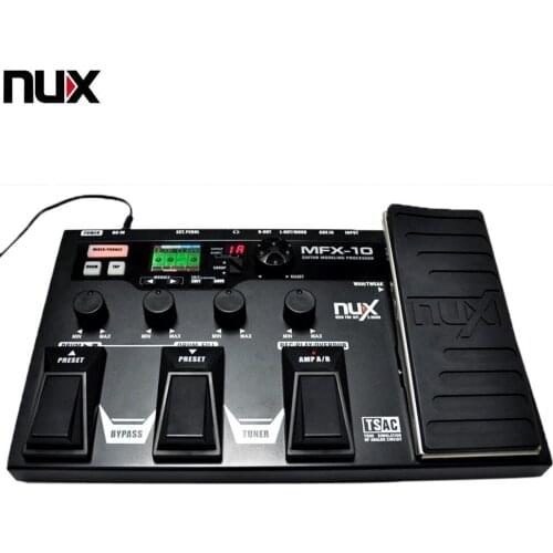 NUX MFX-10 Modeling Guitar Processor Guitar Effect Pedal Drum Recorder 55 Effect 72 Preset Multi-function