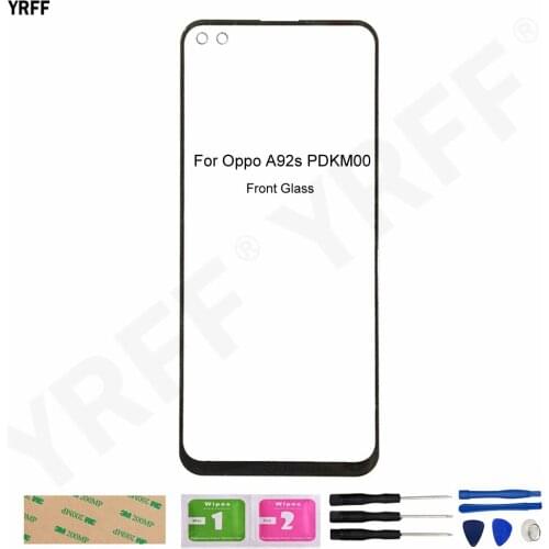 6.57'' A92s Phone Front Glass Panel For Oppo A92s PDKM00 (No Touch Screen) Outer Glass Cover Assembly Repair Part