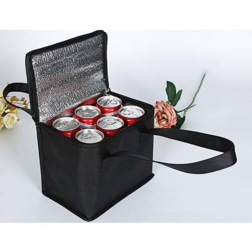 Portable Lunch Cooler Bag Folding Insulation Picnic Ice Pack Double Layer Insulated Thermal Thermal Food Bags Drink Delivery Bag