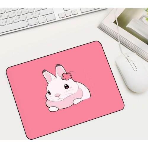 One Drop Delivery Cute Anime Rabbit Small Mouse Pad Factory Wholesale Notebook PC Gamer Desk Keyboard Carpet Mat Anime Mouse Pad