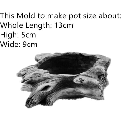 Tree Root Pot Flower Planting silicone molds for concrete potting clay tool Handmade Mould for tiles Casting