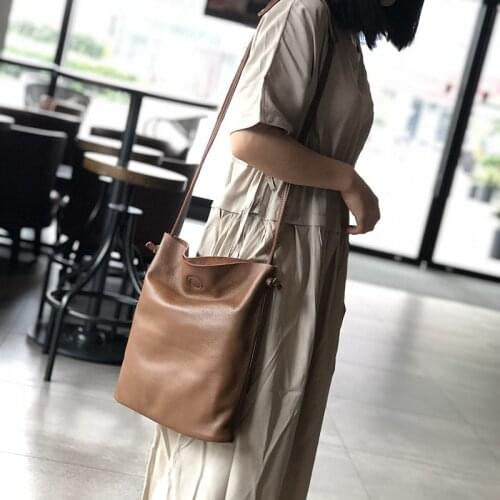 Girls High Quality Cowhide Crossbody Bag Soft And Comfortable Large Capacity Travel Shopping Women Single-shoulder Bag