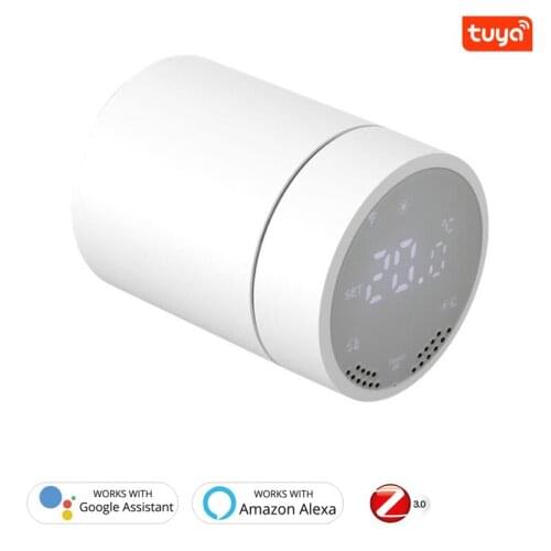 Tuya ZigBee3.0 Smart Radiator Actuator Programmable Thermostatic Radiator Valve Temperature Controller 2MQTT Setup With Alexa