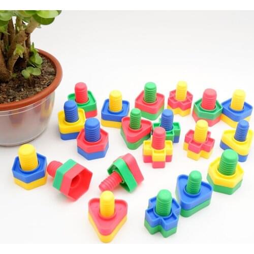 Screw Building Insert Nut Shape Klid Educational Gift Learning Activities Sensory Toys Screw Nuts Bolts Set Classic Toy