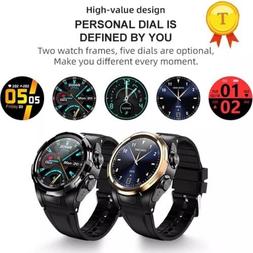 High Quality Smart Watch With TWS Bluetooth headset Sports wris Watch Heart Rate blood pressure Fitness Tracker smart Bracelet