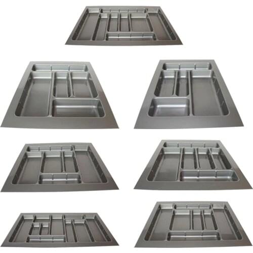 ABS Drawer Cutlery Tray Kitchen Cabinet Chopsticks Cutlery Storage Box Plastic Drawer Compartment Divider Tray