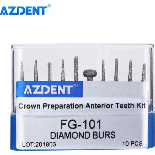 11 Types Dental Diamond Burs Set For handpiece Ceramics/Composite Polishing Repair Kit Dentist Equipment