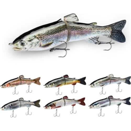 2pcs Big Glide Swimbait 2 Section S Curve Swim Jointed Fishing Lures Trout Bass Pike Muskie Walleye Lure Dropshipping 18cm 65g