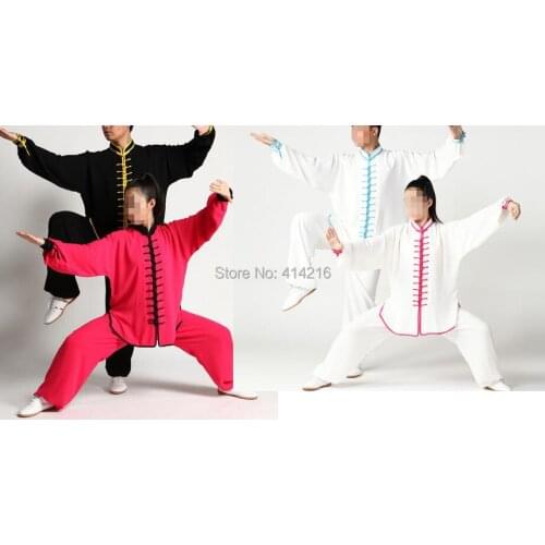 4colors Unisex top quality Tai Chi suits Martial arts kung fu performance uniforms clothing taiji clothes