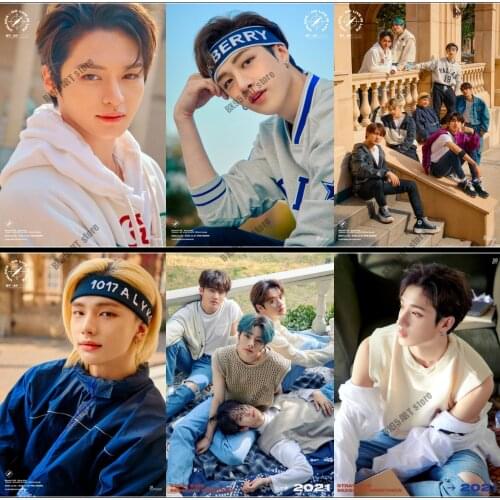5D Diamond Painting Kpop Stray Kids Embroidery Full Drill Square Drill Diamond Mosaic Cross Stitch Kits Kids Room Decoration