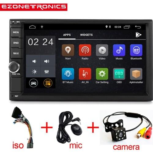 7" Android 8.0 Quad Core 2G+16G Universal Double 2 Din video Car Audio Stereo GPS Navigation Radio Kits Car Multimedia RDS