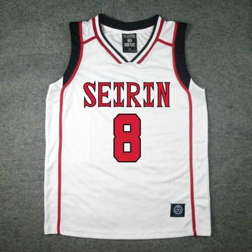 Anime Kuroko No Basuke SEIRIN Mitobe Rinnosuke 8# Costume Basketball Jersey Cosplay Uniform Vest Singlet Shirt Sleeveless Set