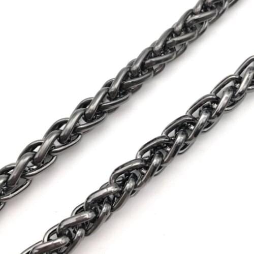 Black Metal Wallet Belt Chain Punk Hipster Pant Jean Key Chain Hip Hop Jewelry C1FE