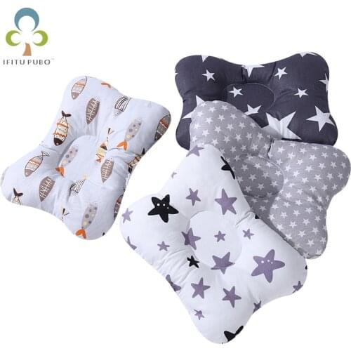 Baby pillow Stereotype pillow Anti-biased head Pure cotton Breathable pillow Baby pillow Baby Stereotype pillow WYW