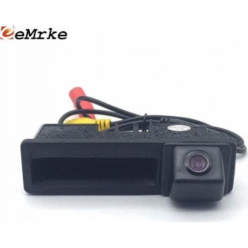EEMRKE CCD Trunk Handle Camera HD Night Vision Car Rear Camera for Audi A6L 2011 / Q7 2011 2012 / A3 2011 2012