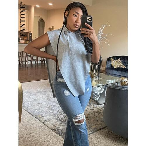 Женские футболки с капюшоном FANTOYE China At AliExpress