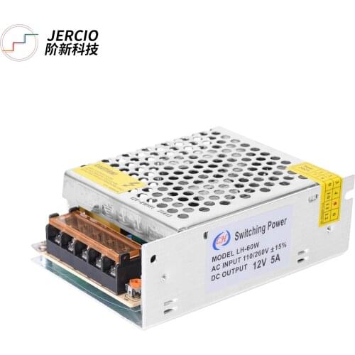 12V 5A 60W DC Switching Power Supply Small Volume Transformer for Monitoring LED Lamp with Adapter