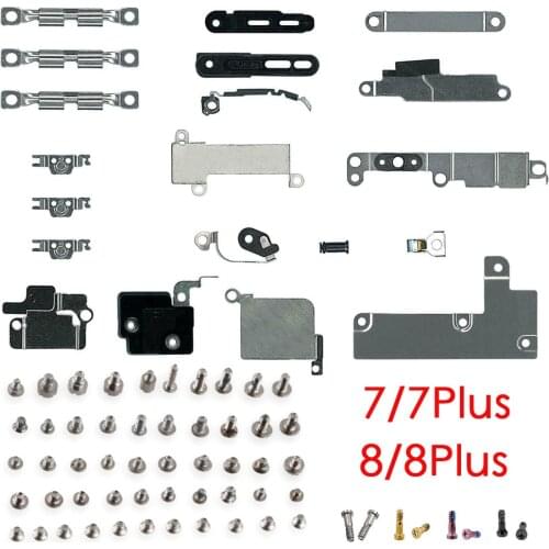 Complete Small Metal Internal Bracket Kits + Full Set Screws For iPhone 7 7 Plus 8 8 Plus mobile phone parts
