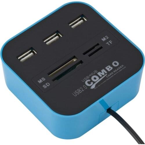 Combohub Multi-function Card Reader 2.0 USBHUB2.0 All-in-one Combo Splitter Can OEM Use High-speed Chip