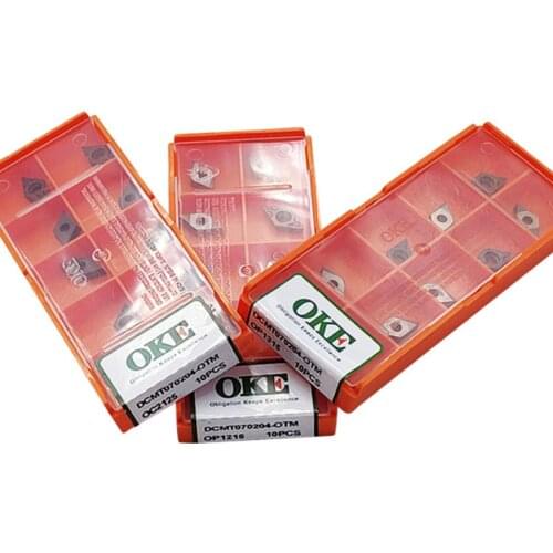 OKE DCMT070204-OTM OP1215/DCMT070208-OTM OP1215/DCMT070204-OTM OP1315/DCMT070208-OTM OP1315 CNC carbide inserts 10PCS/BOX