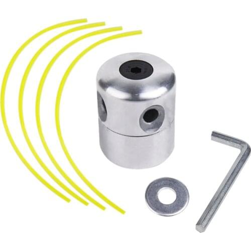 Universal Aluminum Pillar Line String Saw Grass Brush Grass Trimmer Head Lawn Mower Cutter Head Thread Line String Saw Home L69A